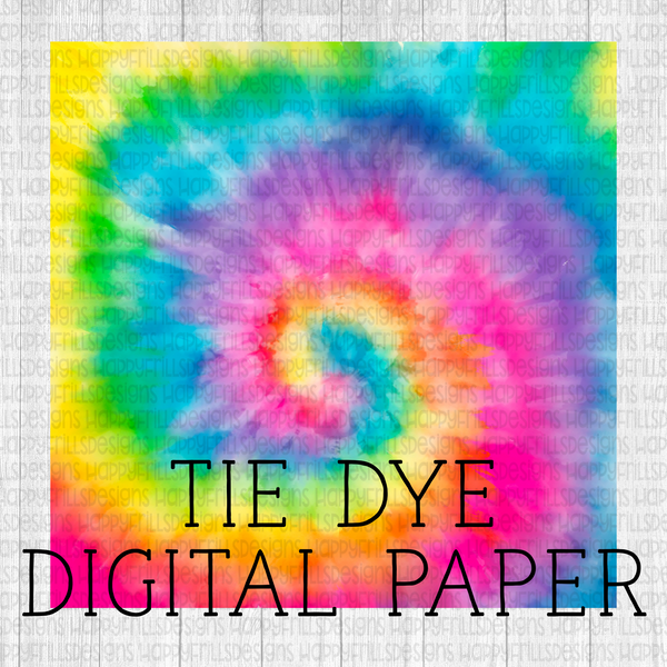 Rainbow swirl Tie-dye Digital Paper