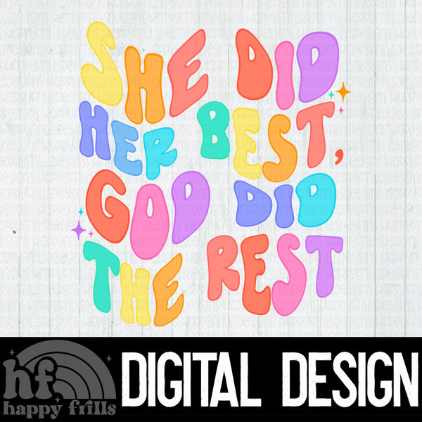 She did her best God did the rest- retro