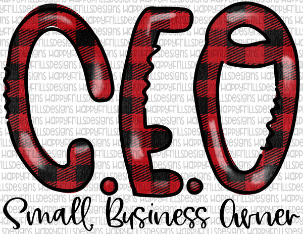 Buffalo plaid CEO Small Business Owner