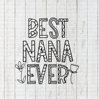 Best Nana Ever Coloring sheet