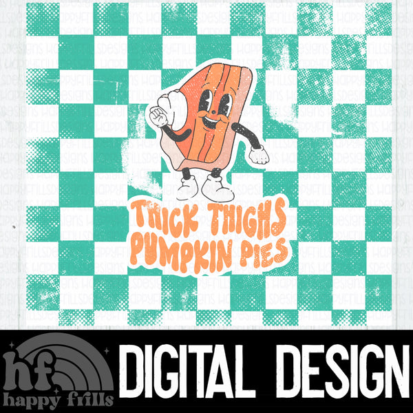 Thick Thighs Pumpkin Pies - Distressed