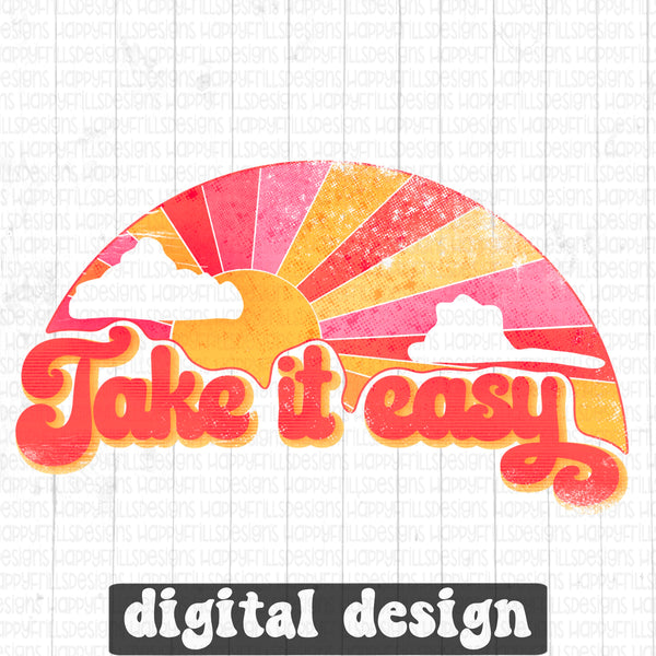 Take it easy retro digital design
