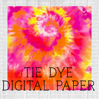 Sunset swirl Tie-dye Digital Paper