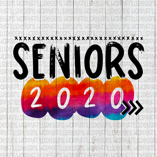 Watercolor Tie Dye Senior 2020