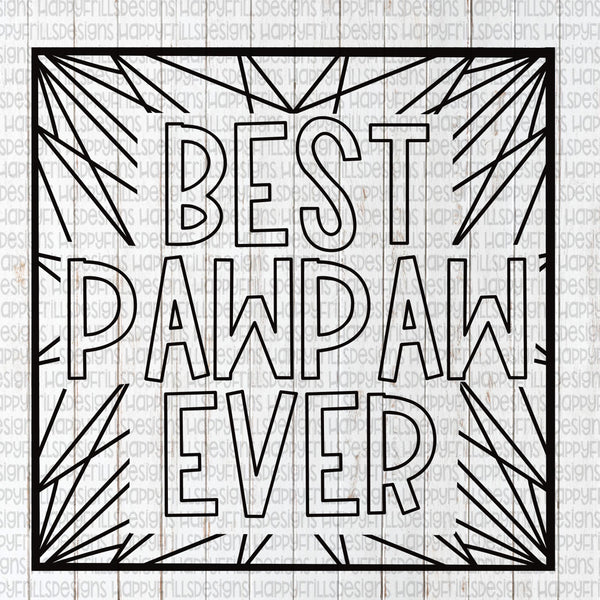 Best Pawpaw Ever coloring page