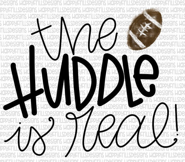 The huddle is real- football