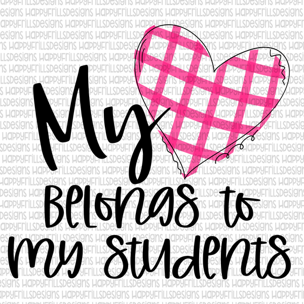 My heart belongs to my students