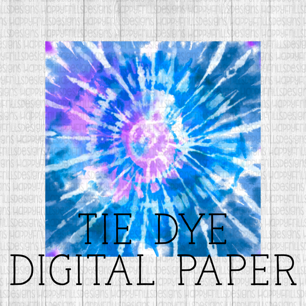 Mermaid tie dye digital paper