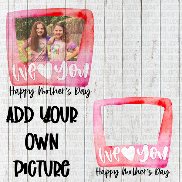 Pink watercolor Mother’s Day frame