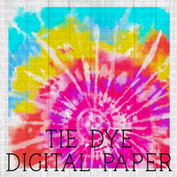 Bright tie dye digital paper
