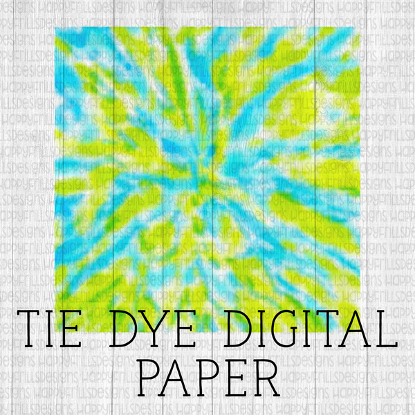 Neon Tie-dye Digital Paper