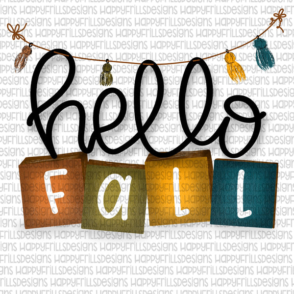Hello Fall Blocks & banner