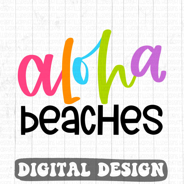 Aloha beaches digital design