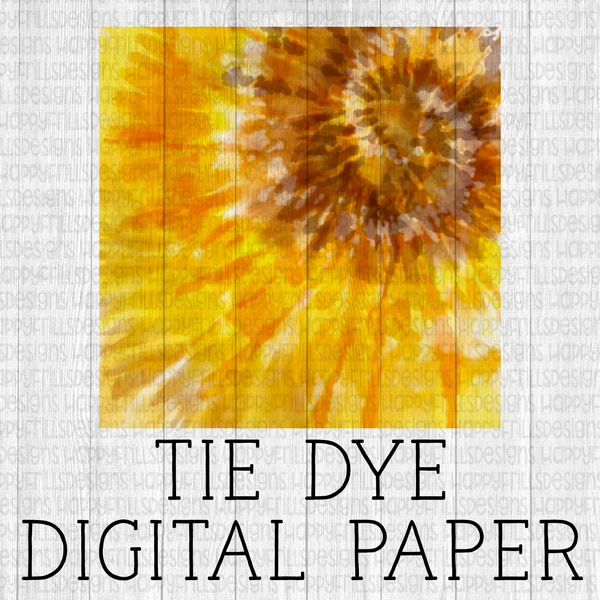 Sunflower tie dye digital paper