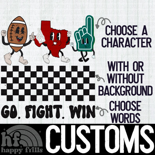 Retro Character Sports customs