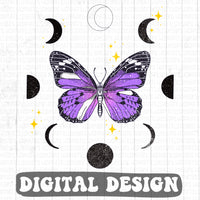 Butterfly Mood Phase digital design