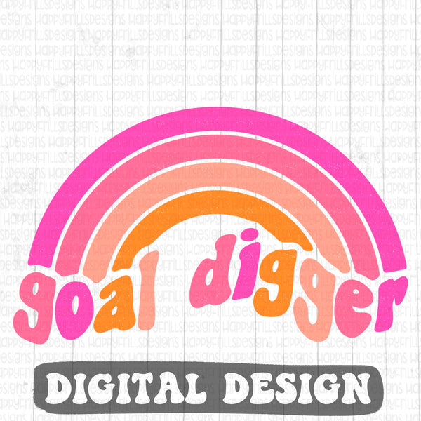 Goal Digger retro style digital design