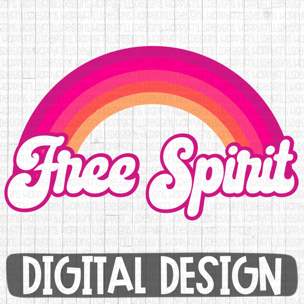 Free Spirit retro digital design
