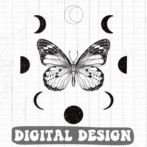 Single Color Butterfly Mood Phase digital design