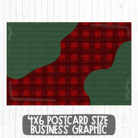 Postcard size blank business graphic