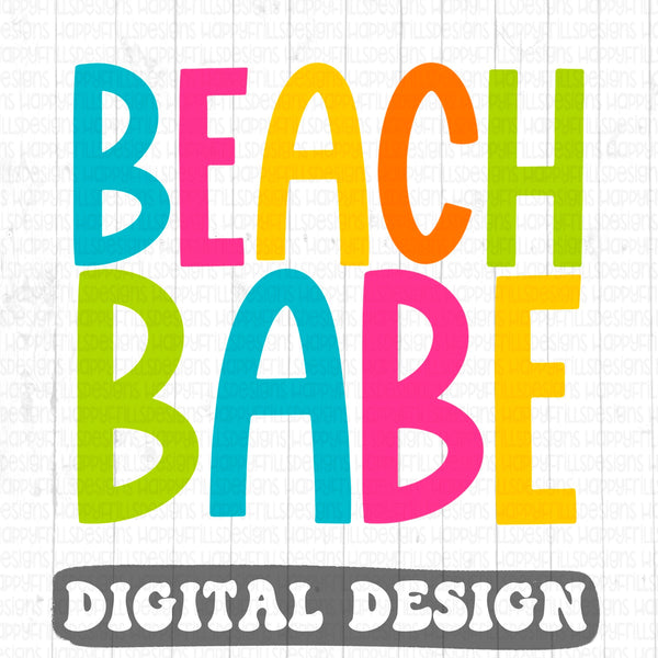Beach Babe digital design