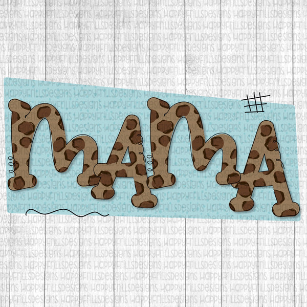 Doodle Leopard Mama