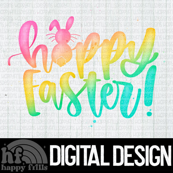 Watercolor Hoppy Easter