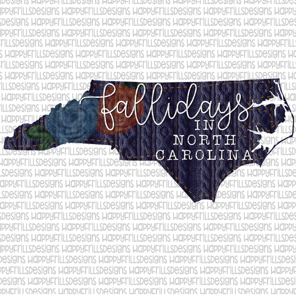Fallidays in North Carolina