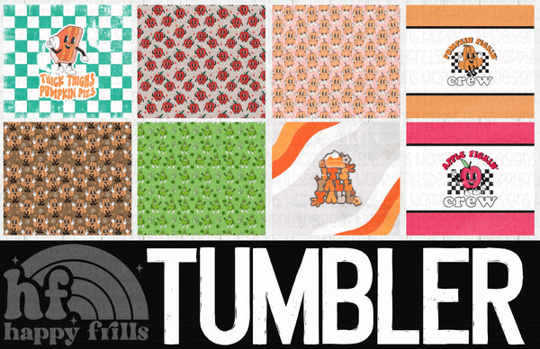 Retro seasonal tumbler bundle