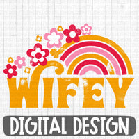 Wifey retro digital design
