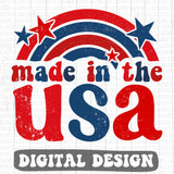 Made in the USA retro style digital design