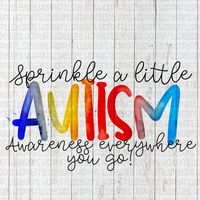 Autism awareness watercolor