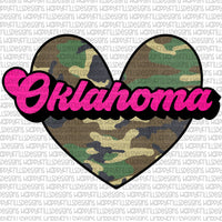 Pink/Camo Oklahoma