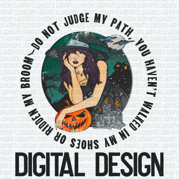 Witch do not judge my path digital design