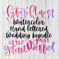 Watercolor Wedding Bundle