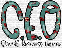 Floral CEO Small Business Owner