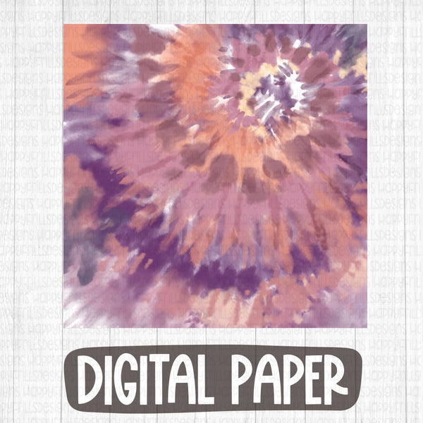 Fall tie dye digital paper