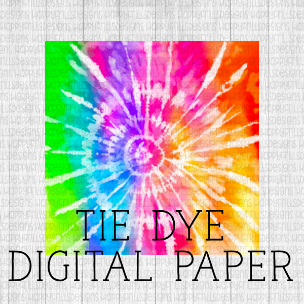 Multicolor tie dye digital paper