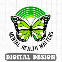 Mental health matters retro digital design
