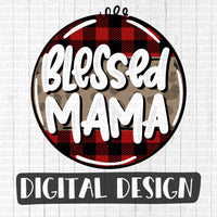 Blessed Mama plaid/leopard