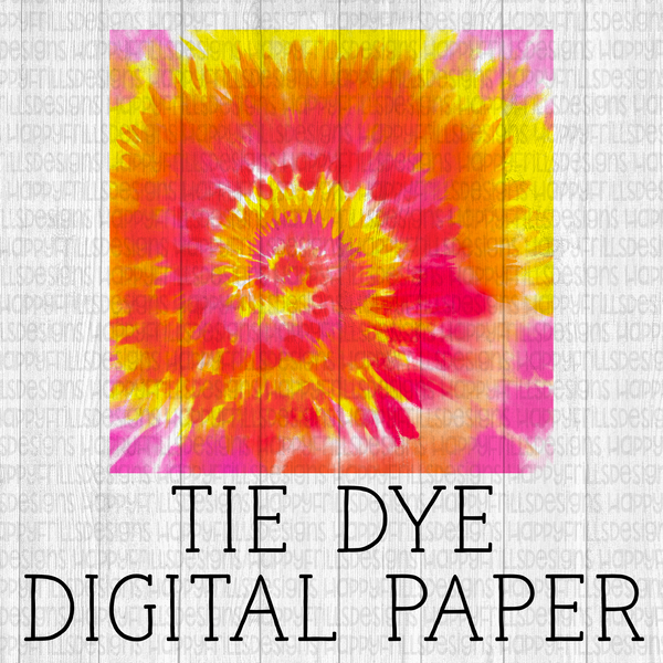 Summer tie dye digital paper
