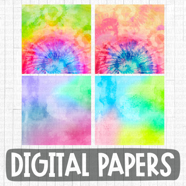 Set of 4 Digital papers