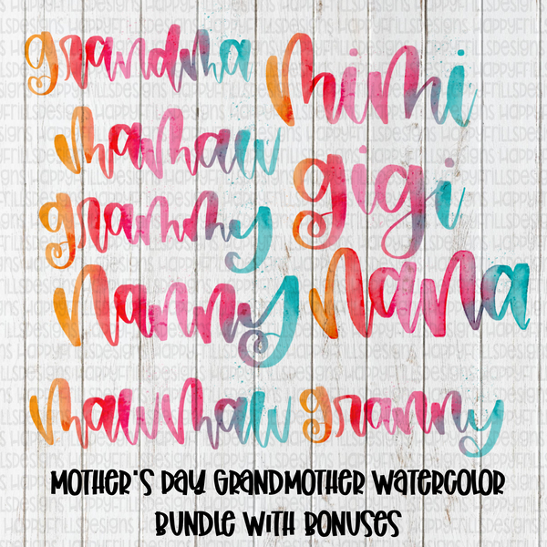 Mother’s Day watercolor Bundle