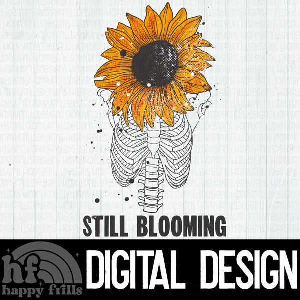 Still Blooming - Sunflower Skeleton