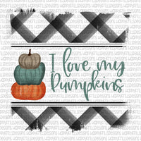 Blank I love my Pumpkins