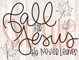 Fall for Jesus [SVG file]