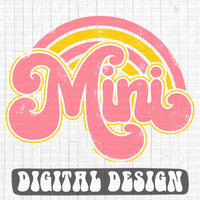 Mini Pink Lemonade retro style digital design