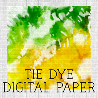 Pineapple Tie-dye Digital Paper